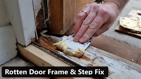 Rotten Door Frame And Wobbly Step Repair Youtube