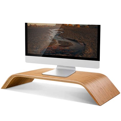 Buy Samdi Wooden Monitor Stand Riser Stand Shelf Stand For All Imac