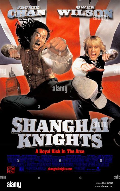 Jackie Chan Owen Wilson Poster Shanghai Knights 2003 Stock Photo Alamy