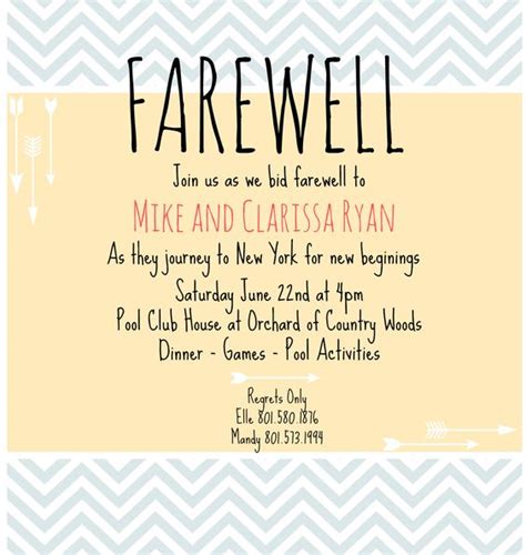 farewell invite | Picmonkey creations | Pinterest
