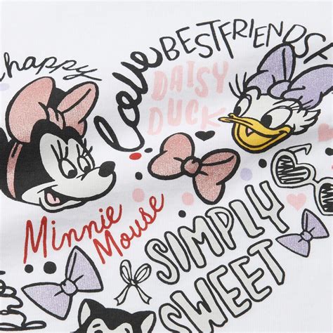 Girls Minnie Mouse Bff그래픽t 유니클로 온라인 스토어
