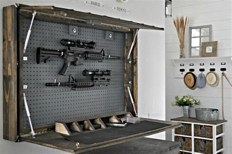 It's a long video, but you get the main concept right out of. How to Make a DIY Gun Cabinet: The Easy Way | KeepGunsSafe