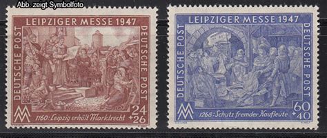 Deutsche Post Briefmarke 1947 Deutsche Post Briefmarke 1947 Leipziger Messe 1947 In An Manchen Tagen Und In Einigen Regionen Seien Die Extrem