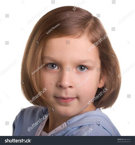 Portrait Seven Year Old Girl Over Stock Photo 89812210 Shutterstock