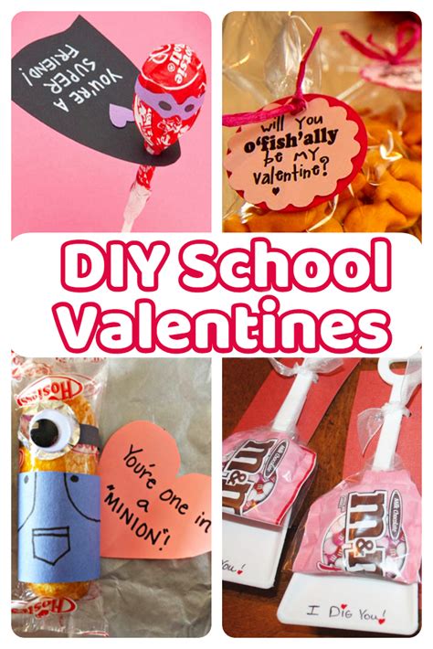 Diy Valentine Cards For School Treats And Ideas For Classmates