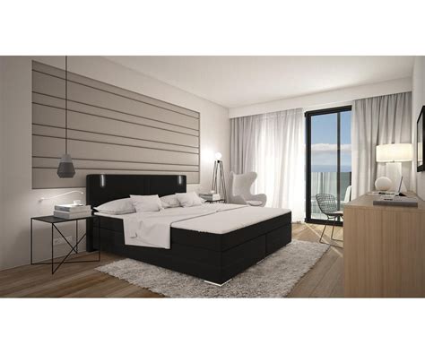 Grundsätzlich sollten sie matratzen in der größenordnung von. DELIFE Boxspringbett Lunetta 180x200 Schwarz Kingsize ...