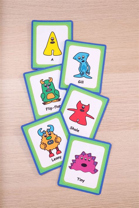 Printable Kids Game Monster Match Pairs Card Game Etsy Ireland