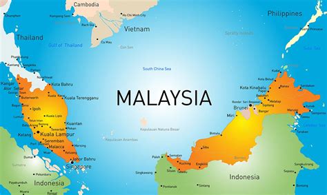 The term third world country is often used in the context of developing nations. Vector map of Malaysia country ~ Illustrations ~ Creative ...