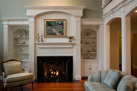 This Beautiful Custom Mantle And Built In Book Shelves Were Created To