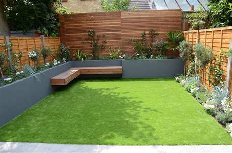It's an extremely inexpensive way to create your oasis, but it can also be used to create living space for entertaining. small garden design fake grass low mainteance contempoary design sleek fun london designer ...