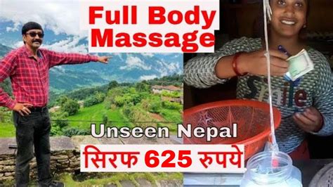 full body massage only 625 rs in dhampus village of nepal unseen village of nepal 2021 youtube