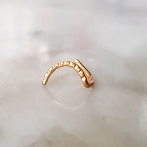 14 K Solid Gold Cartilage Piercing Real Gold Helix Earring Cartilage