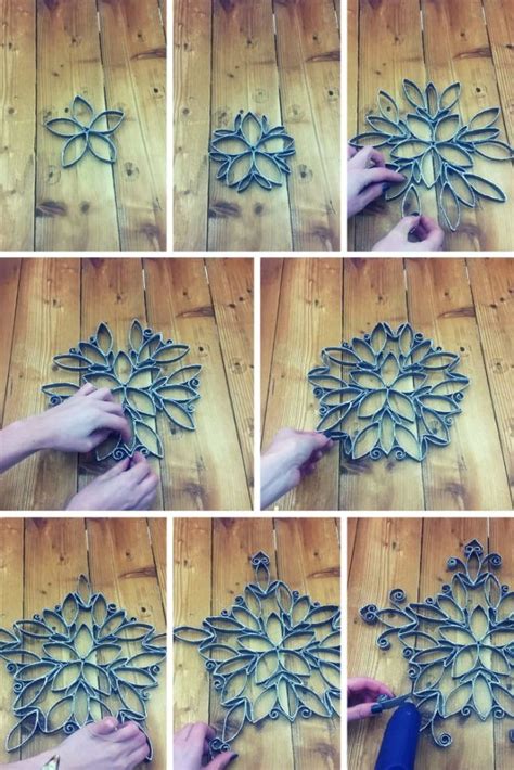 How To Make An Intricate Christmas Star From Toilet Paper Roll Paper