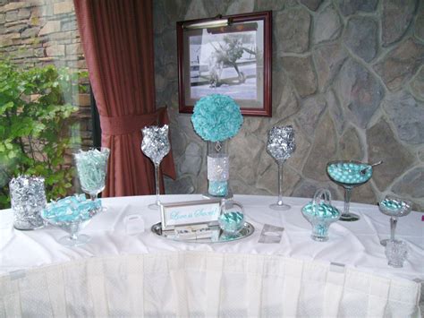 Tiffany Blue And Silver Candy Buffet Designed By Baskets With Bling