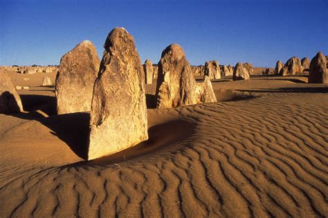 The Pinnacles Are A Unique Rock Formation Near Lancelin North Of Perth