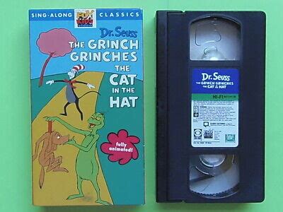 Dr Seuss The Grinch Grinches The Cat In The Hat Vhs Video Tape Sing