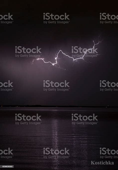 Crack Of Lightning Over The Bay Stock Photo Download Image Now Bay