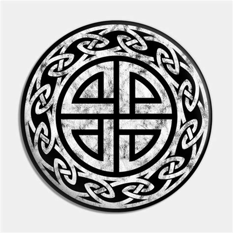 Thor Shield Knot Viking Norse Symbol Thor Pin Teepublic