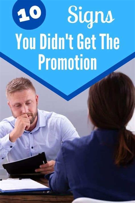 10 Signs You Didnt Get The Promotion And How To Handle It Self