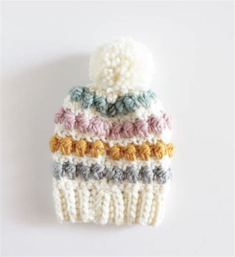 Crochet Even Berry Stitch Baby Hat Daisy Farm Crafts
