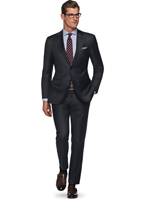 suit dark grey plain napoli p2525i mens charcoal suit grey suit men grey suit brown shoes