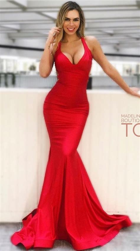 sexy mermaid evening dress mermaid red formal dress · sancta sophia · online store powered by