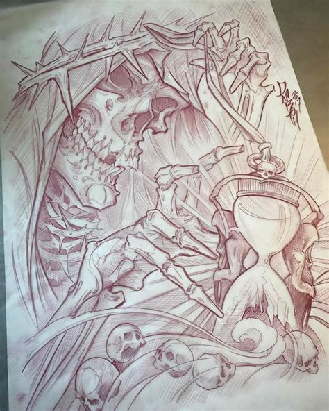 Now This Would Make A Badass Tattoo Skull Art Drawing Skull Artwork Graffiti Drawing Dark