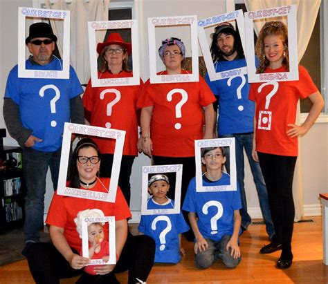 Best Halloween Group Costume Guess Who Game Easy Diy Meilleur Costume D Halloween De Grou