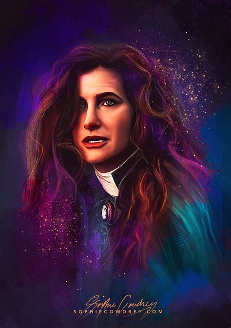 Wandavision Agatha Harkness Art By Sophie Cowdrey In 2021 Scarlet