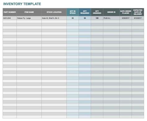 Microsoft Excel Spreadsheet Templates 1 —