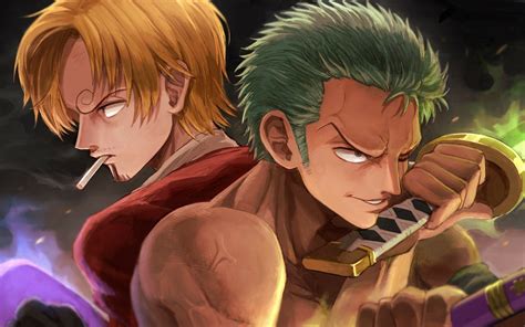 2560x1600 Resolution Sanji X Roronoa Zoro Hd One Piece 2560x1600