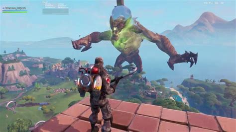 Fortnite monster event yes in this video i was in fight between the robot and the monster i hope you like what i recod and it's the part 1 see youu next time. Robot VS Ice Monster | Fortnite Live Event - YouTube