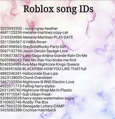 List of roblox brookhaven rp codes will now be updated whenever a new. Roblox Song IDs in 2021 | Roblox codes, Roblox, Decal design