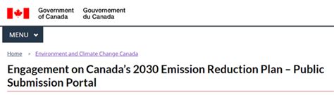 Survey Open To January Canadas Emission Reduction Plan Island Social Trends
