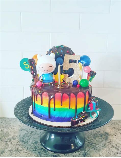 Adventure Time Rainbow drip cake, rainbow cake, rainbow drip cake, rainbow party, rainbow cake ...