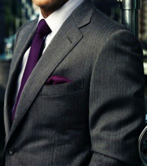 Charcoal Suit Purple Tie Like A Sir Pinterest Suit Shirts Tie