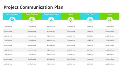 Project Communication Plan Powerpoint Slideshow Ppt Templates