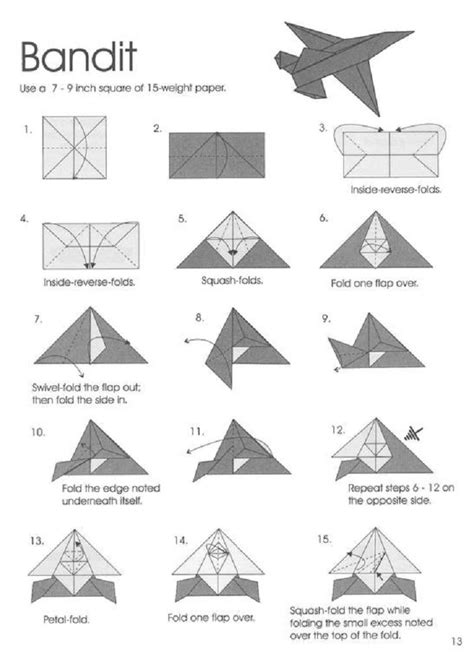 Origami Fighter Jet Instructions Step By Step Instructions How Make