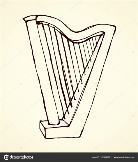 Irish Harp Drawing At Getdrawings Free Download