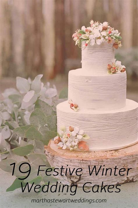 19 Festive Wedding Cakes Martha Stewart Weddings Winter Wedding Cake