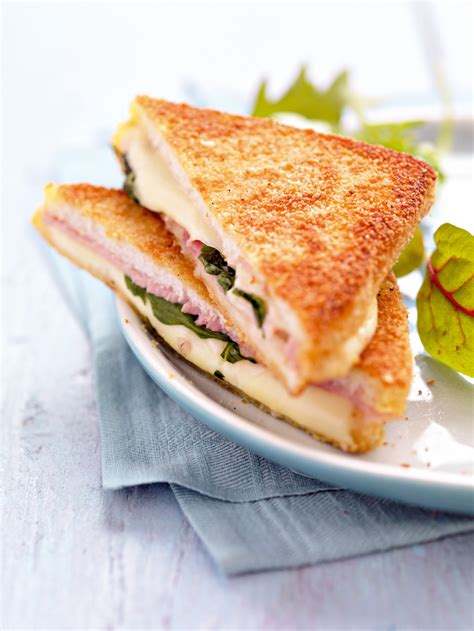 Recette croque-monsieur jambon mozzarella et basilic