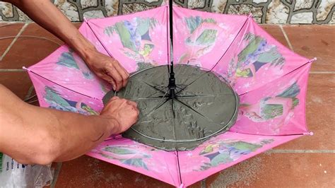 Idea making a waterfall from umbrella - How to make a fish tank and a