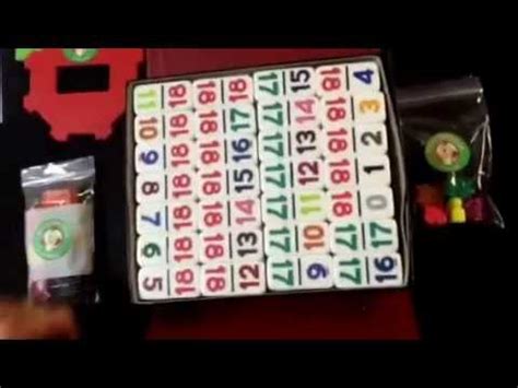 Double 18 Numbered Dominoes - YouTube