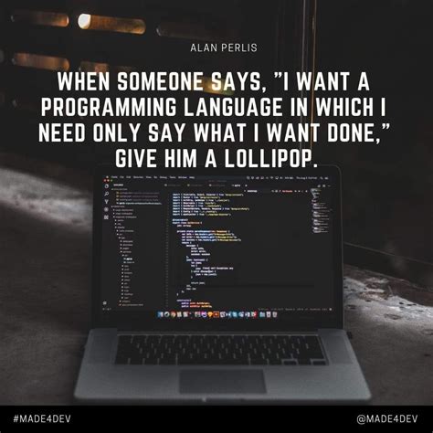 Programming Quotes For Developers Made Dev Com Programming Quote Programming Languages John