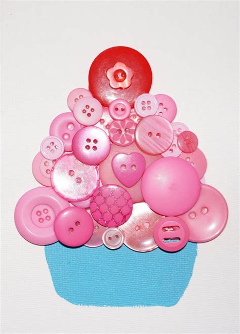 Cupcake Button Art Great For Nursery Or Kids Room Dcbabybuttons