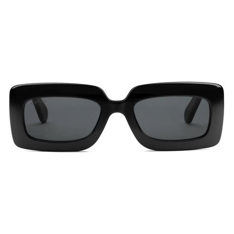 gucci rectangular frame sunglasses black gucci eyewear avvenice