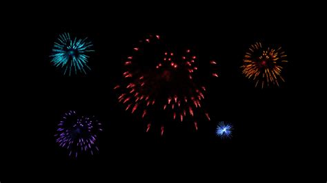 Fireworks Transparent Background Stock Video Footage For Free Download