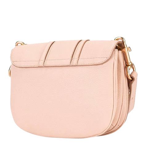 Powder Pink Leather Large Hana Crossbody Bag Brandalley