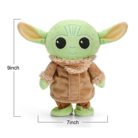 Electric Cute Baby Yoda Walking And Repeat What You Say Plush Doll The