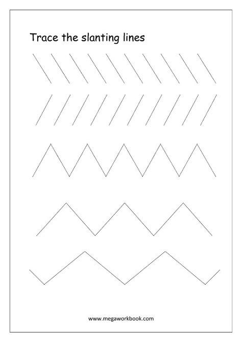 Vector illustration basic writing trace line worksheet for kids, preschool handwriting handwriting practice preschool worksheet for, handwriting worksheet generator make your own with abctools, tracing lines worksheet kids working pages stock vector royalty, lined paper. Pre-Writing Worksheets (Line and Curve Tracing) | Tracing ...